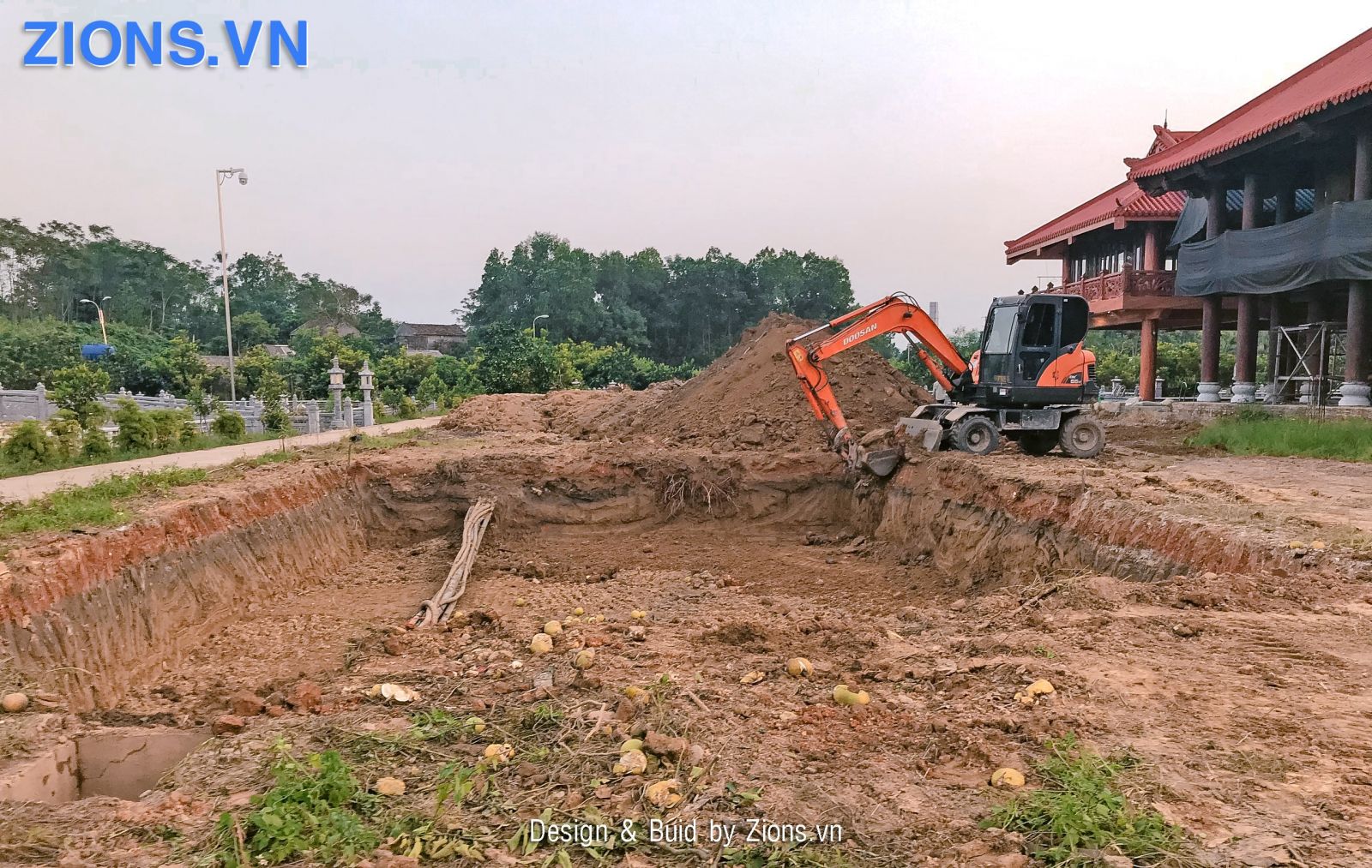Quy trình thi công hồ koi chi tiết